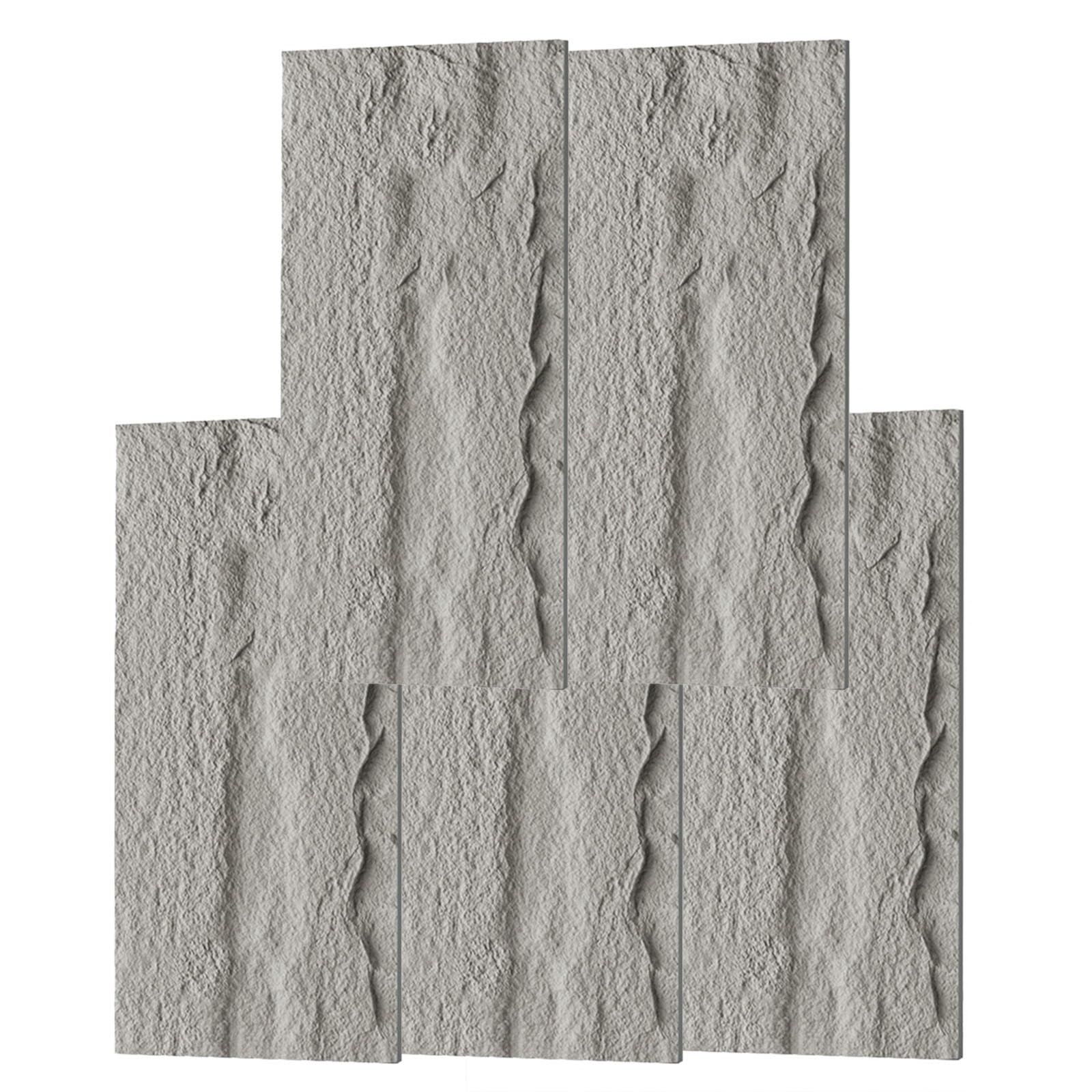 Panele ścienne 3D z imitacji kamienia, dekoracyjna powłoka do pomieszczeń i gabinetów mieszkalnych, kamień naturalny teksturowany panel ścienny (styl 8,120 x 60 cm-5 szt.)