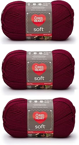 Red Heart E728-4608 Red Heart - Hilo suave, color vino