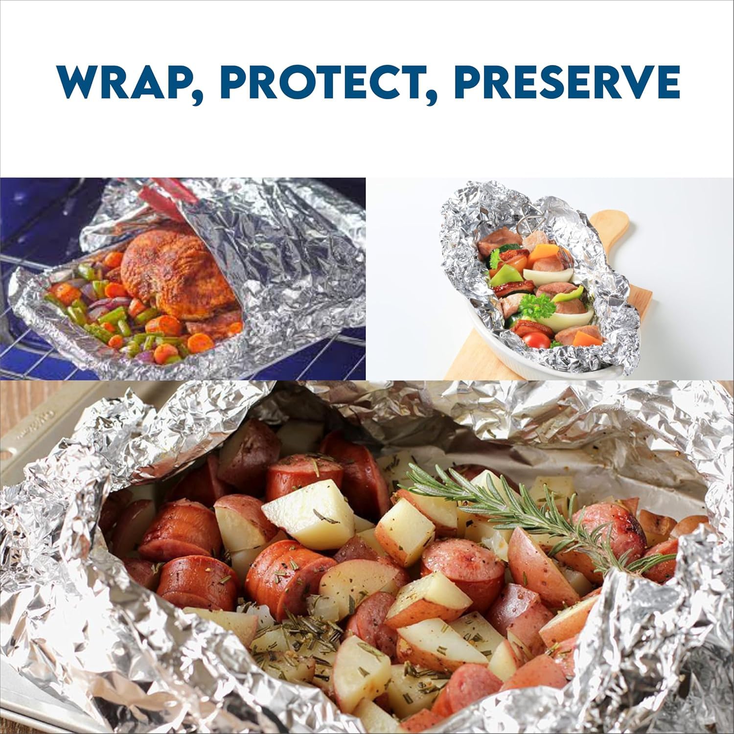 Claret Aluminium Foil 72 Meter | Food-Grade, Extra Strong & Durable | Retains Freshness & Keeps Food Warm | Ideal for Wrapping, Baking, Grilling & Storing Food (Pack of 1) - Image 7 thumbnail