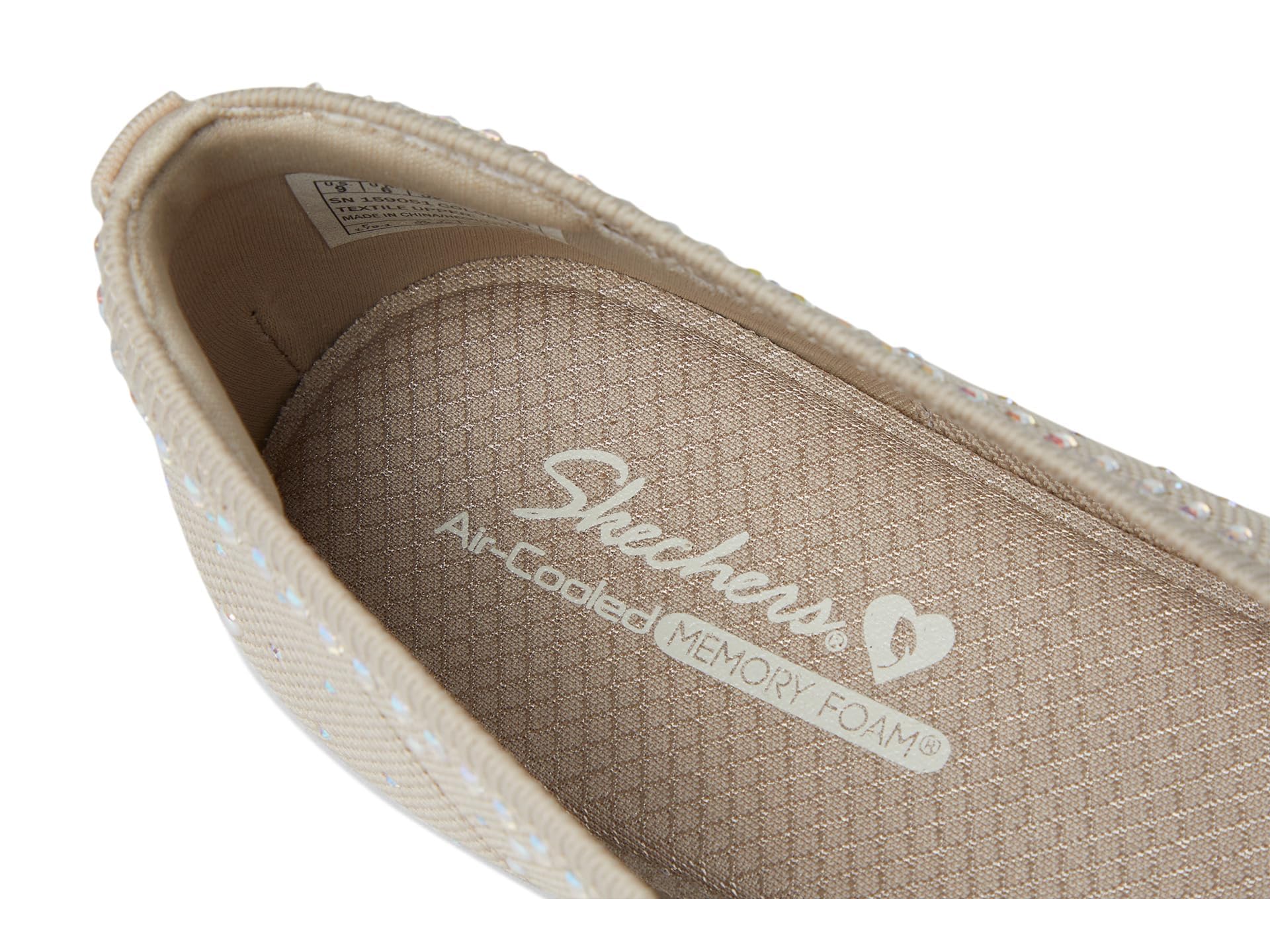 Skechers Modern Comfort Women's Cleo 2.0-Mesmerizing Nights baleriny damskie, szarobrązowy, 39 EU