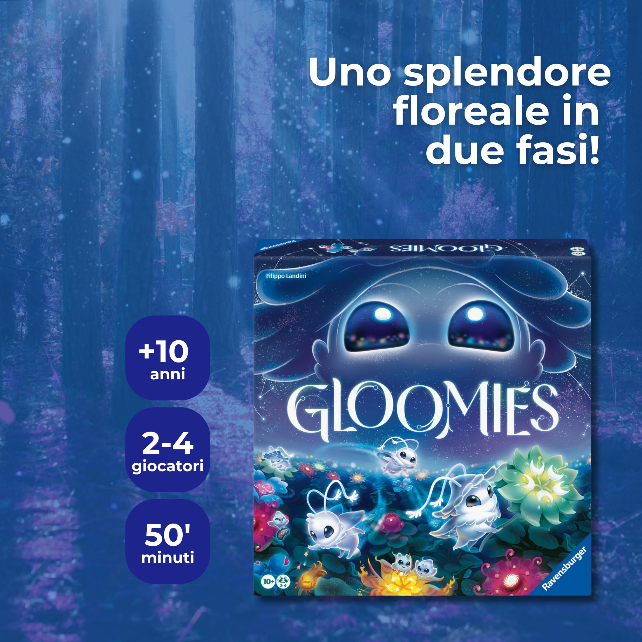 Ravensburger - Gloomies, Gioco da tavolo famiglia +10 anni, 2-4 giocatori