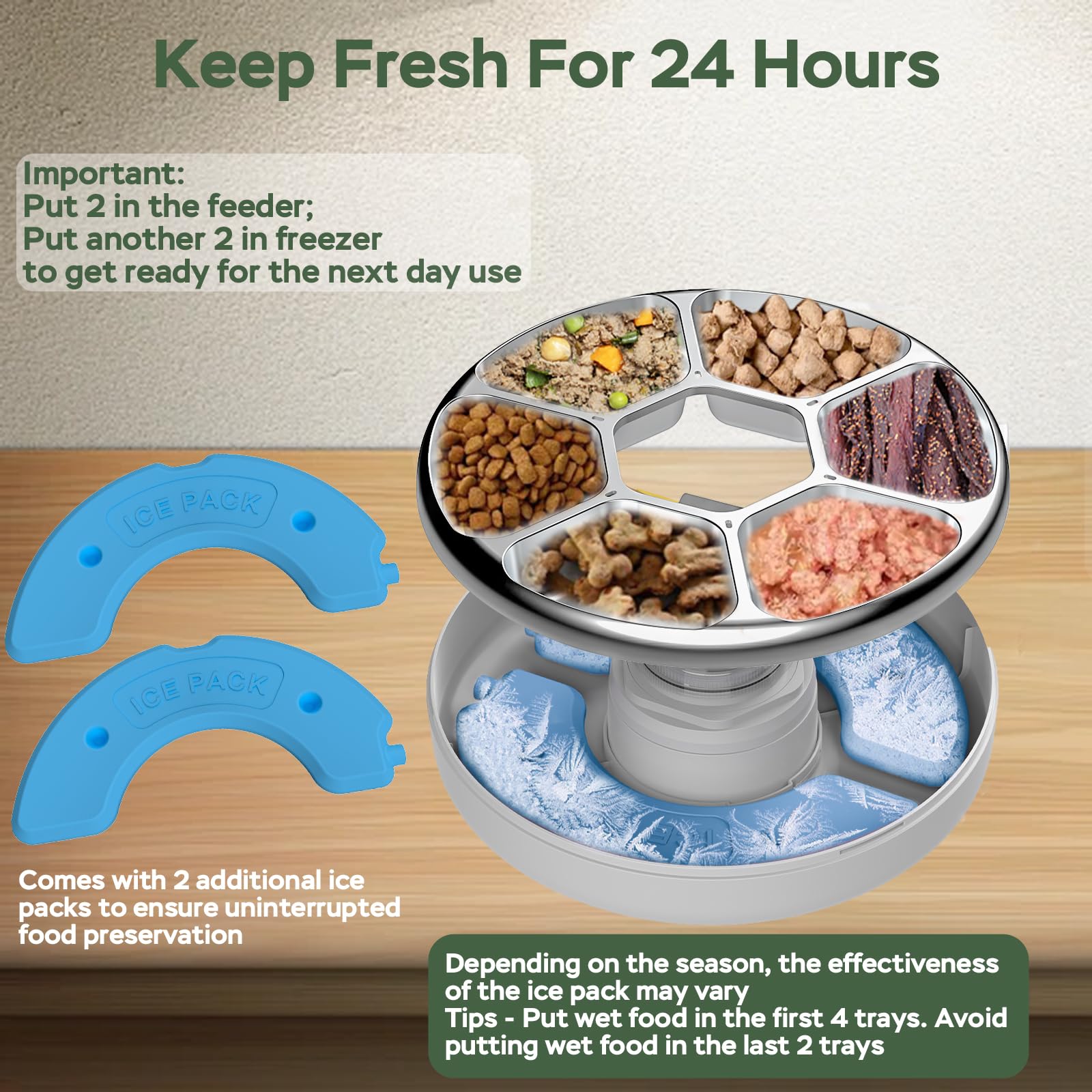 Automatic Cat Feeder Dog Bowl Stainless Steel Slow Food Pet Feeder