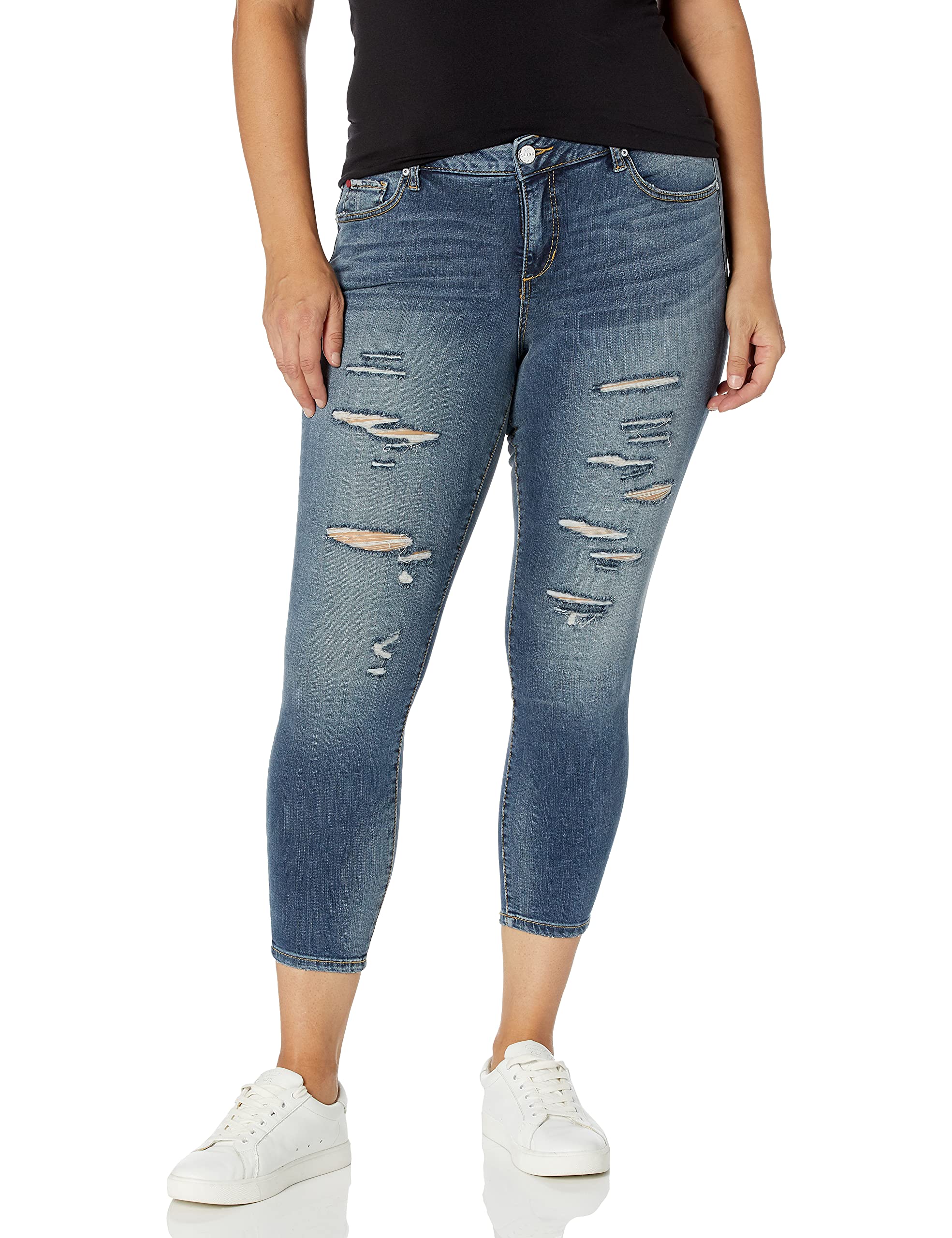 SLINK Jeans Women's Plus Size Danika Ankle Jean