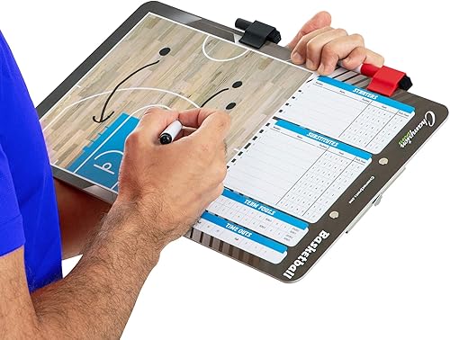 Miniatura 5 de Champion Sports Pizarra grande y extra grande de borrado en seco para entrenamiento - Pizarras blancas para estrategizar, técnicas, jugadas -