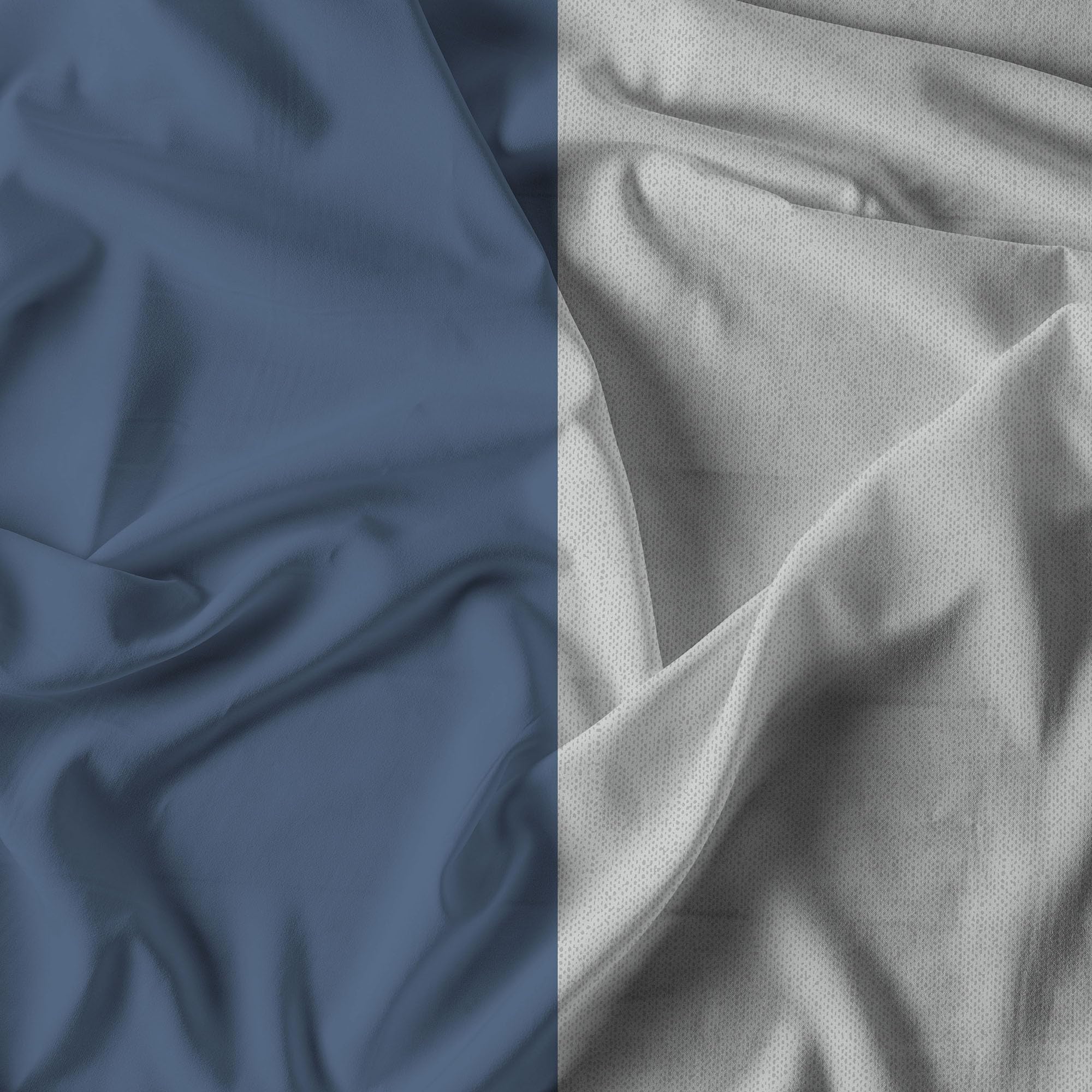 Trend Chic Bedding Set, 100% Cotton, Made in Italy, Single, Avio - Image 3