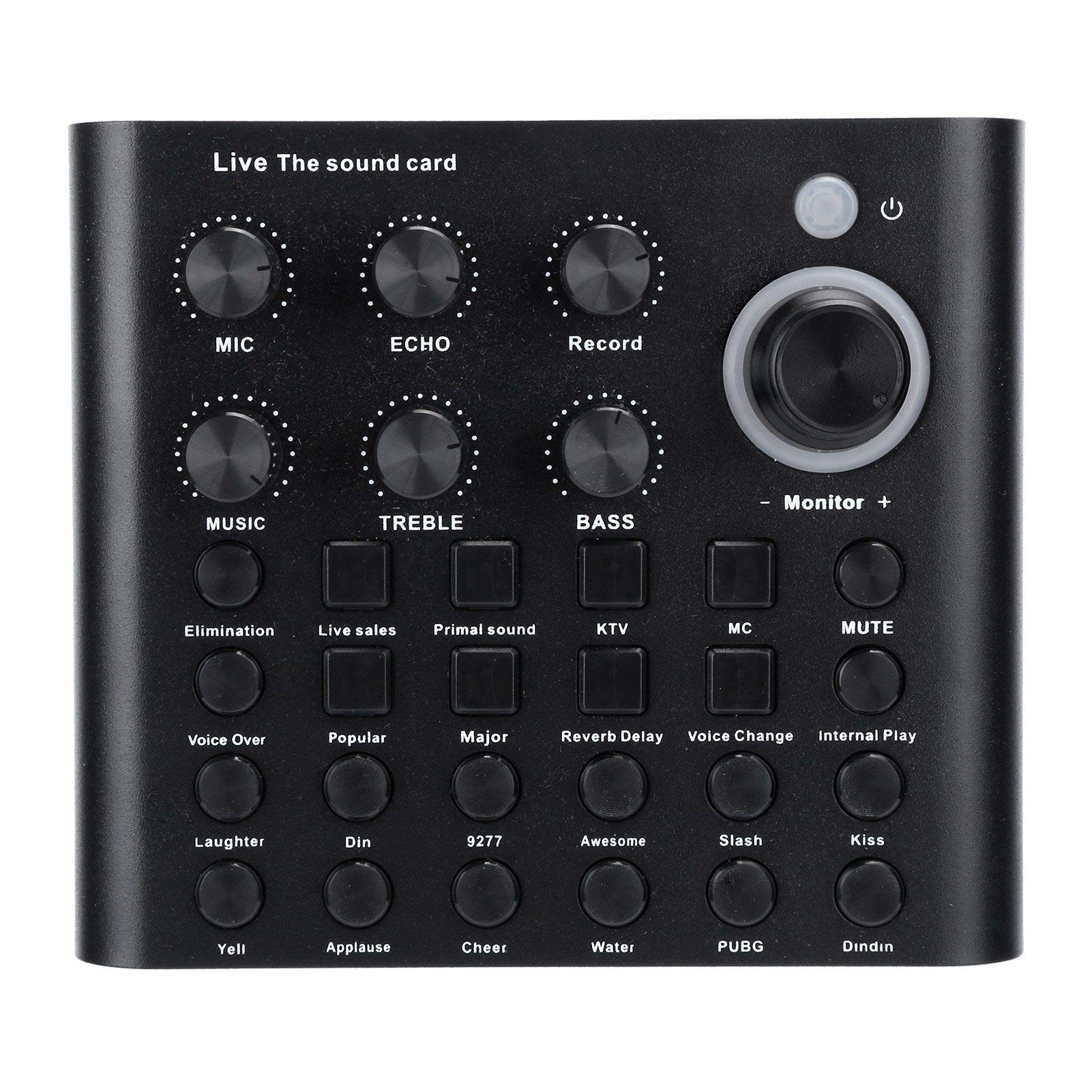 Stereo Mini Mixer, Sound Board, Portable Singing Game Streaming Live Streaming for Computer-image-1