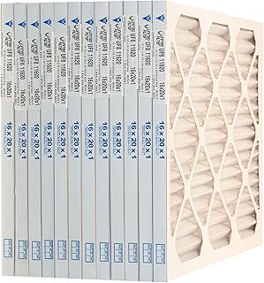 United Filter 16x20x1 MERV 8 Furnace Filters (Case of 12) - HVAC Filters for Home & Office - Purify Air, Removes Pollen, Mould, Bacteria & Smoke - Replacement Air Filters Made in Canada