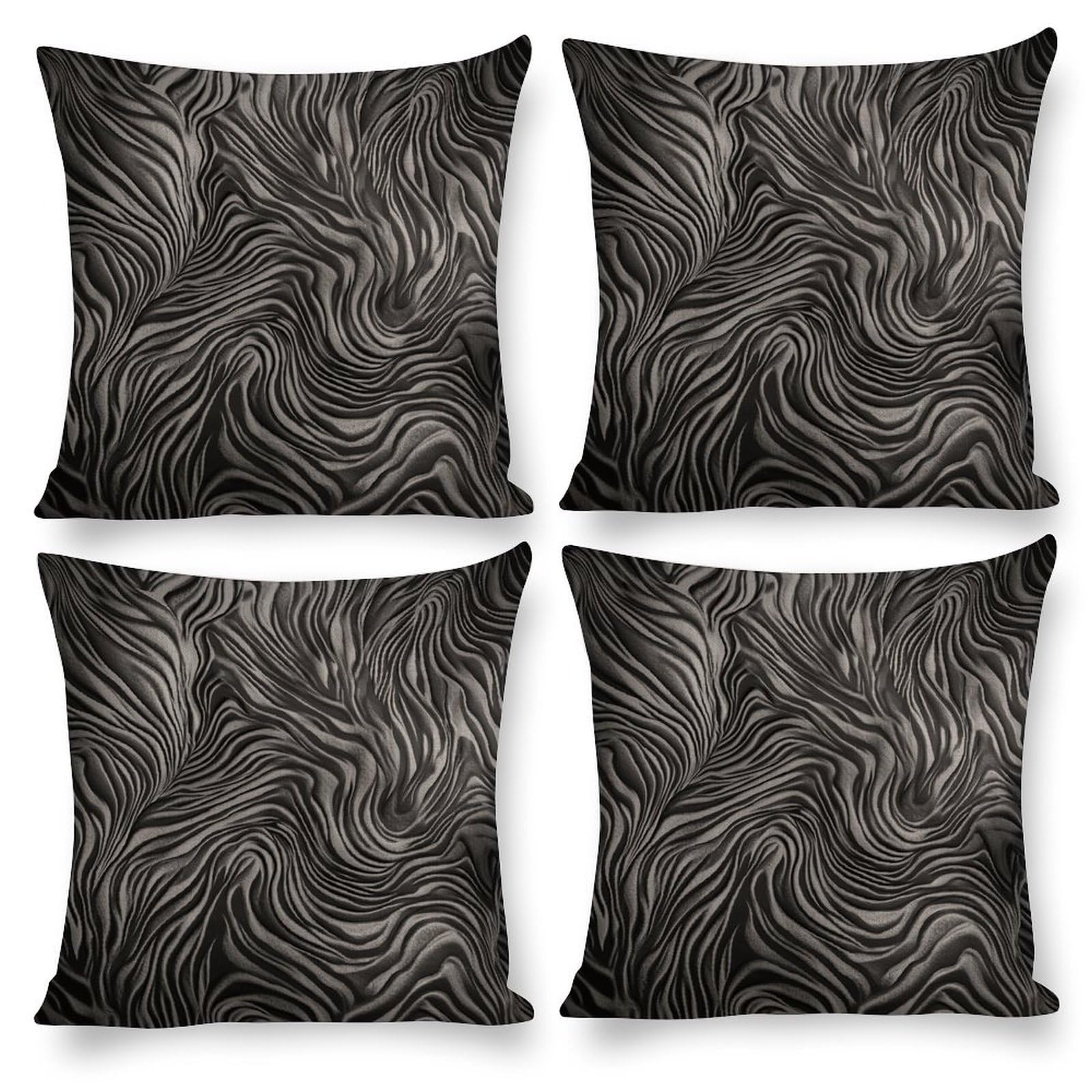 Housse de coussin carrée argentée pour sublimer l'ambiance de votre chambre