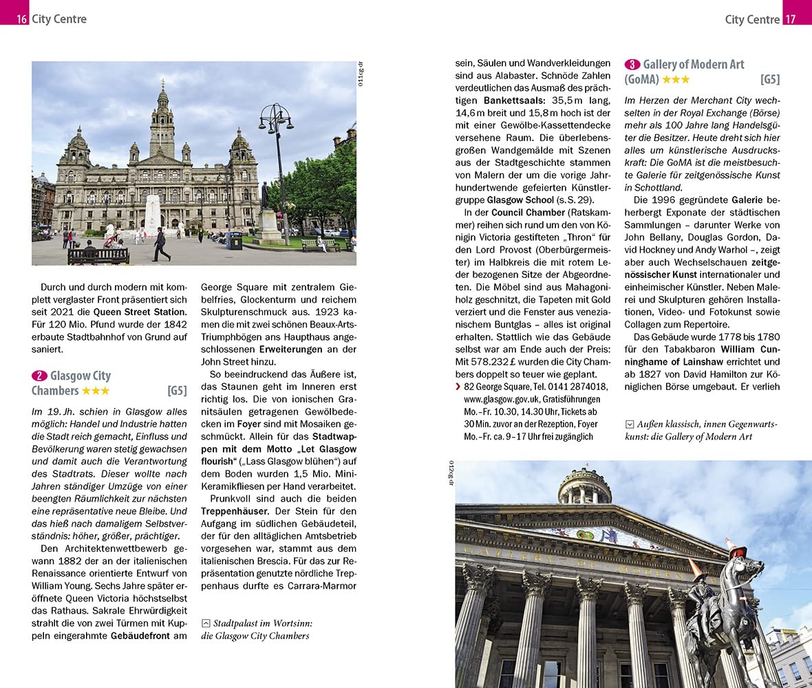 Reise Know-How CityTrip Glasgow: Reiseführer mit Stadtplan und kostenloser Web-App