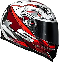 Capacete Ls2 Ff358 Xdron Preto com Vermelho - 58/M