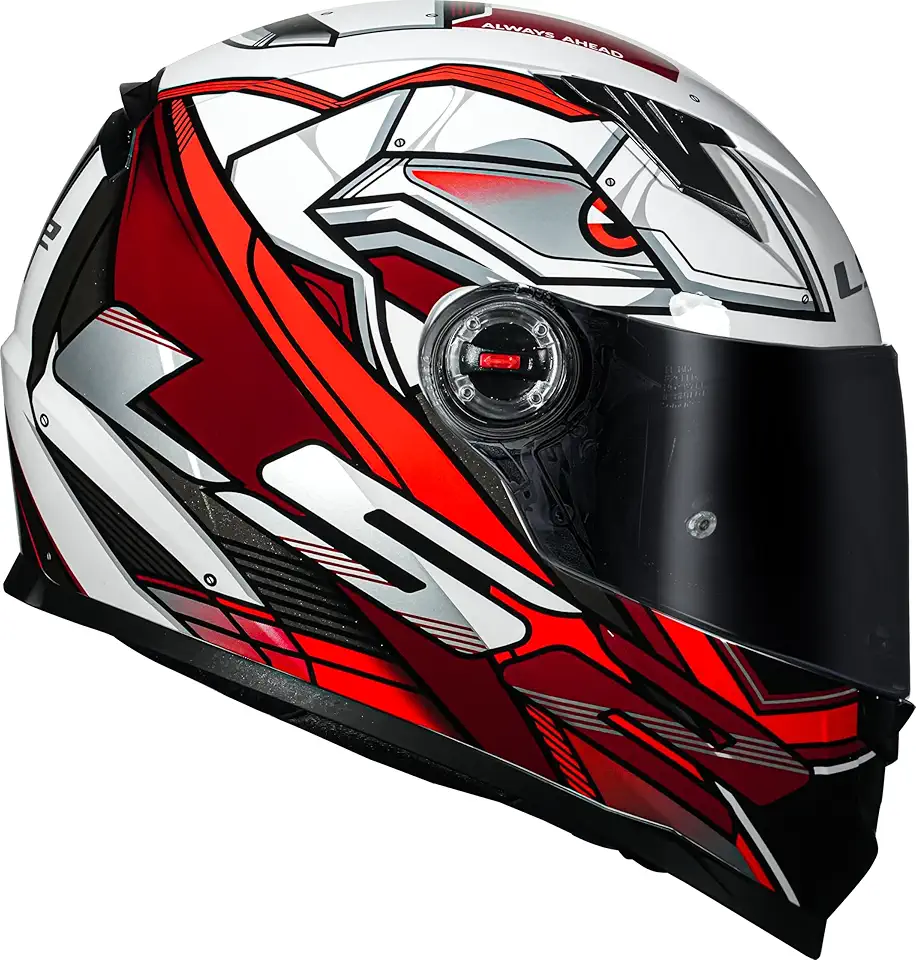 Capacete Ls2 Ff358 Xdron Preto com Vermelho