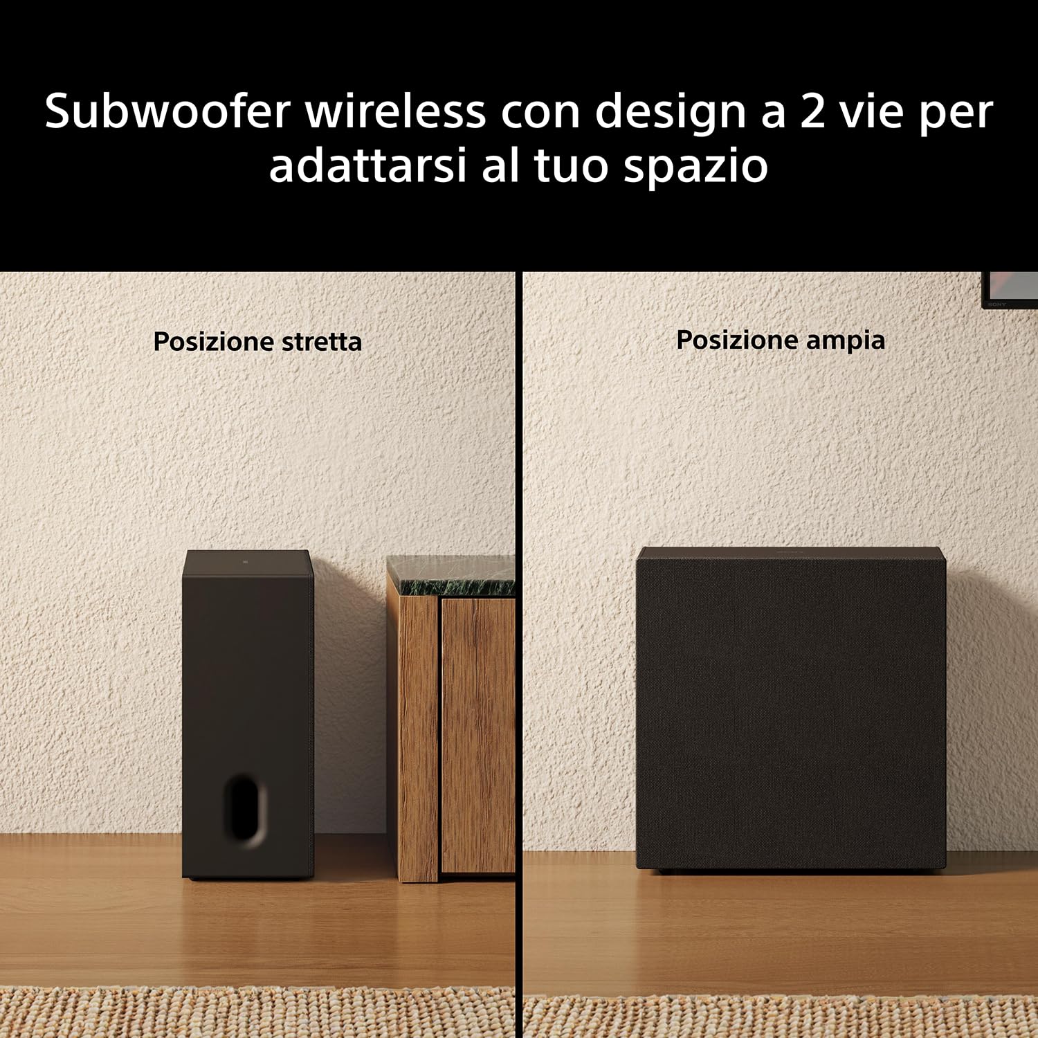Sony BRAVIA Theatre Sub 8, subwoofer wireless da 300 W per soundbar/sistemi audio home theater, compatibile con HT-A9M2 / A8 / A9000 / A8000 / A7100, SA-SW8, modello 2026