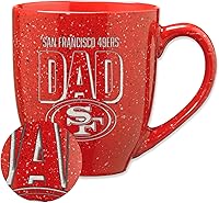 Vista 39 de Rico Industries NFL Football #1 Dad 16 oz Team Color Laser Engraved Ceramic Coffee Mug