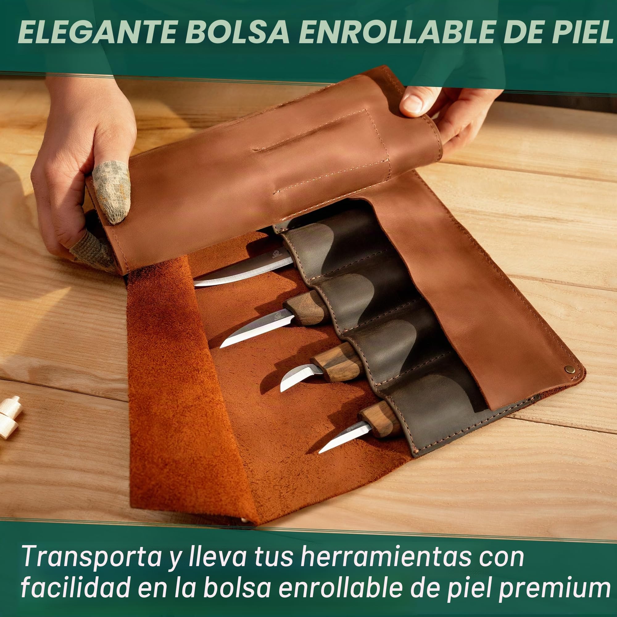 BeaverCraft Kit de Talla de Madera de Lujo S18X - Juego de Cuchillos para Tallar - Juego de Cuchillos para Tallar - Kit para Trabajar la Madera S18X
