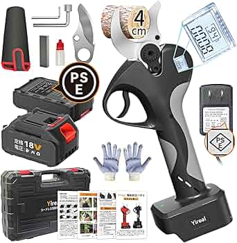 【新品未使用】 電動剪定バサミ 園芸用はさみ 32mm切断径＆山本造園会社監修 電動剪定バサミ 電動バサミ 園芸用はさみ 【山本造園会社監修】32mm