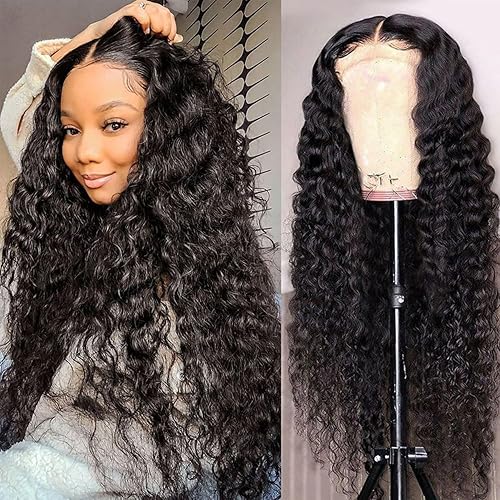 Pelucas de cabello humano con encaje frontal, prearrancadas (28 pulgadas), pelucas de encaje frontal de 13 x 4 con cabello de bebé, densidad del 150