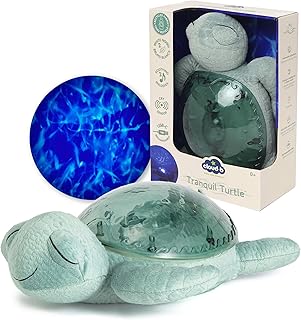 Cloud b | Ocean Projektor Nachtlicht | wiederaufladbar | 2 weiße Geräusche & 2 Ozean-Sounds | verstellbare Einstellungen | automatische Abschaltung | Sternenhimmel Kinder | Tranquil Turtle Grün