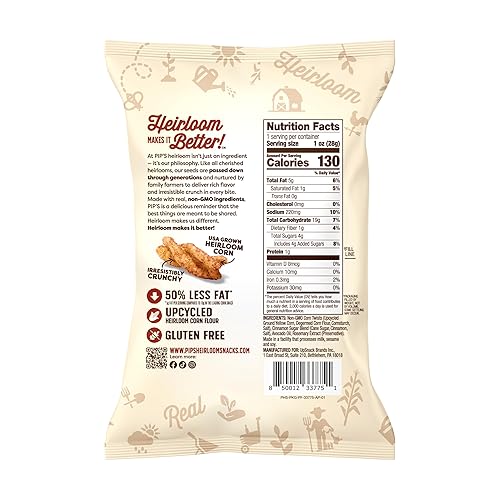 Vista 15 de Pipcorn Heirloom - Twists de azúcar de canela – Paquete de 6 bocadillos saludables, aperitivos sin gluten, harina de maíz de reliquia reciclada