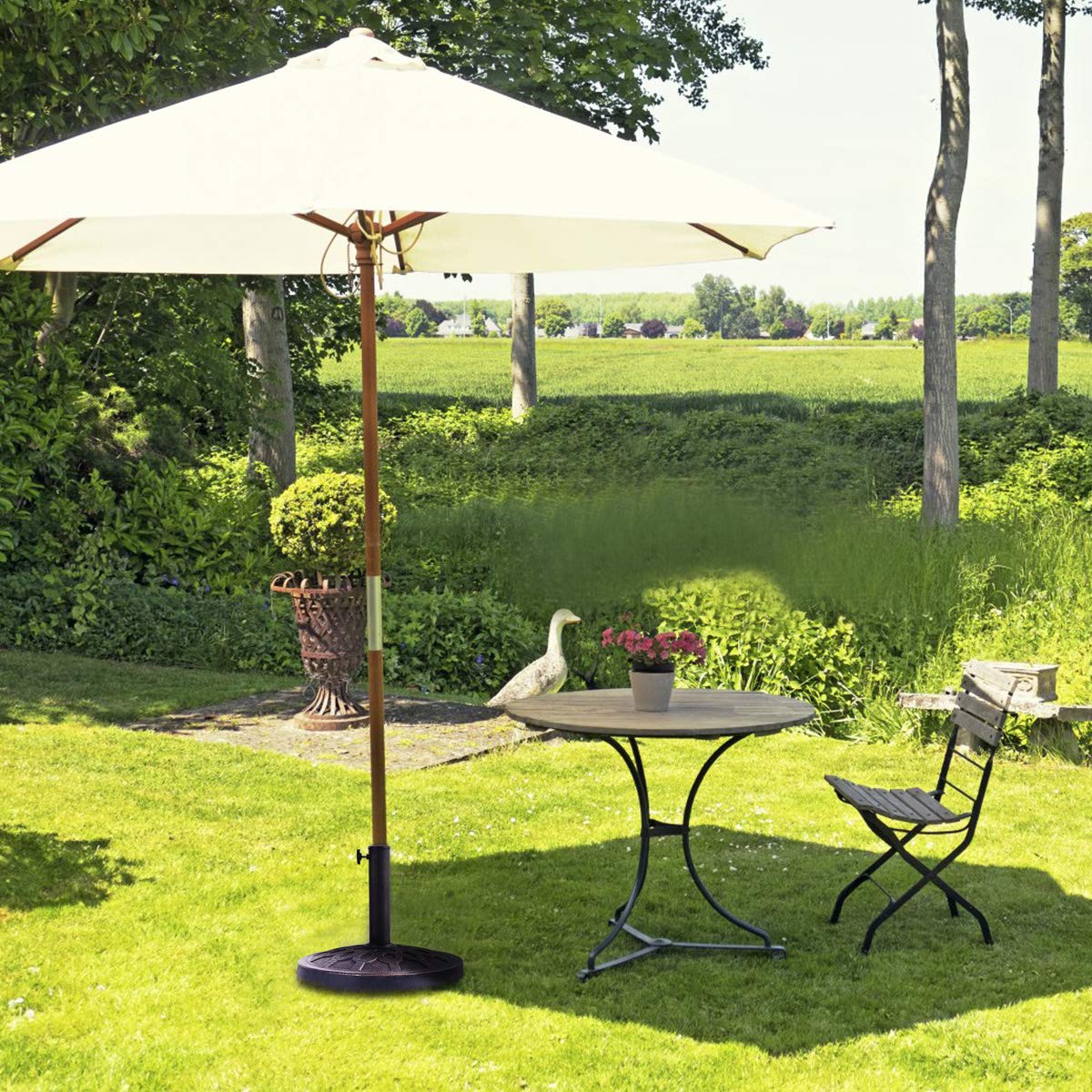 Giantex 30 lbs Patio Umbrella Base, 17.5