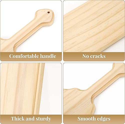 Miniatura 2 de Caydo Paleta de madera sin terminar de 15 pulgadas, paleta de fraternidad griega, paleta de hermandad de pino macizo para decoración de artes de