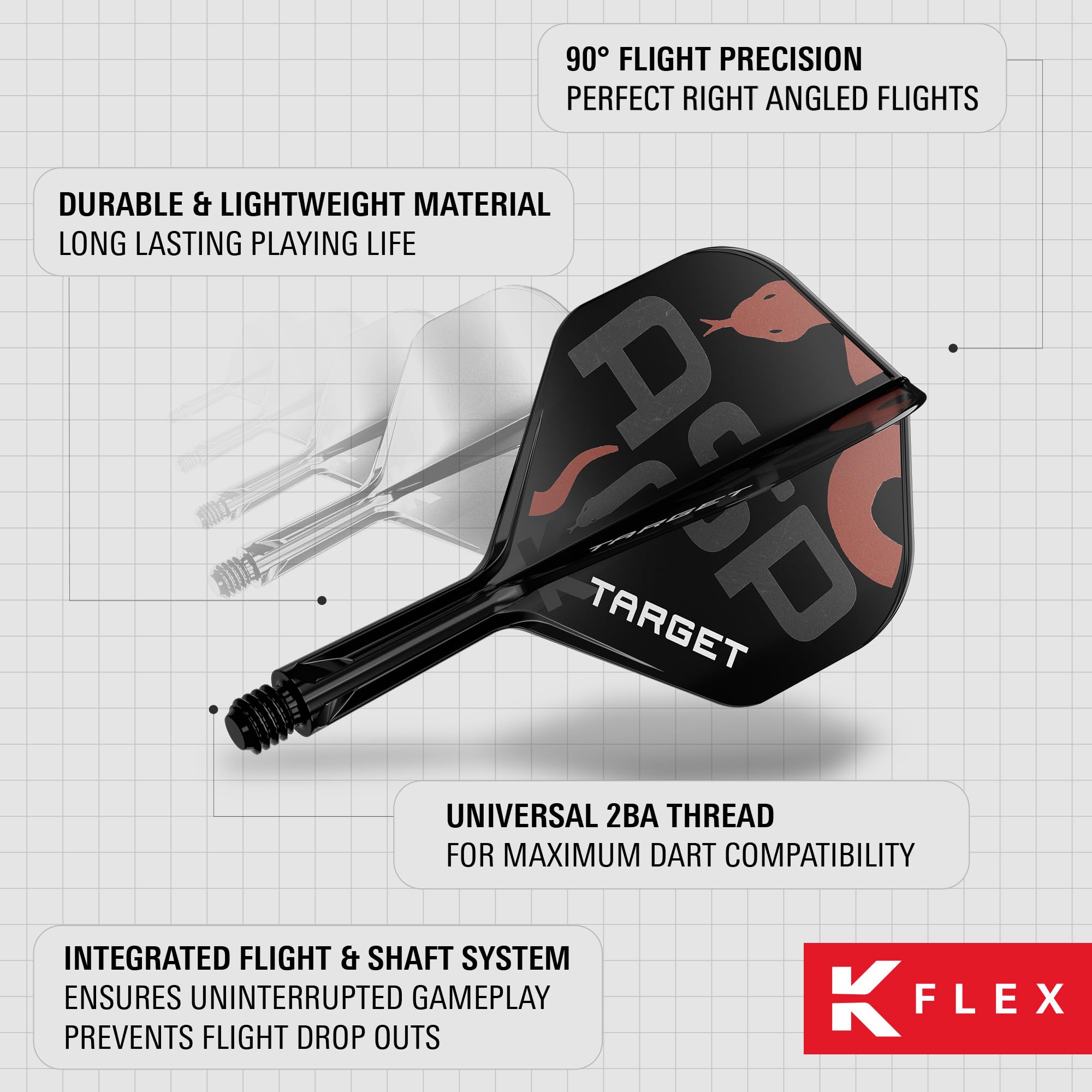 Amazon.com: Target Darts Nathan Aspinall K Flex Flights and Shaft