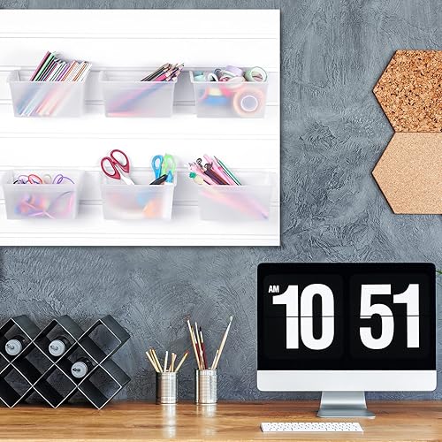 Miniatura 6 de 12 contenedores de almacenamiento de plástico transparente para organizador de tablas accesorios de garaje para organización de herramientas