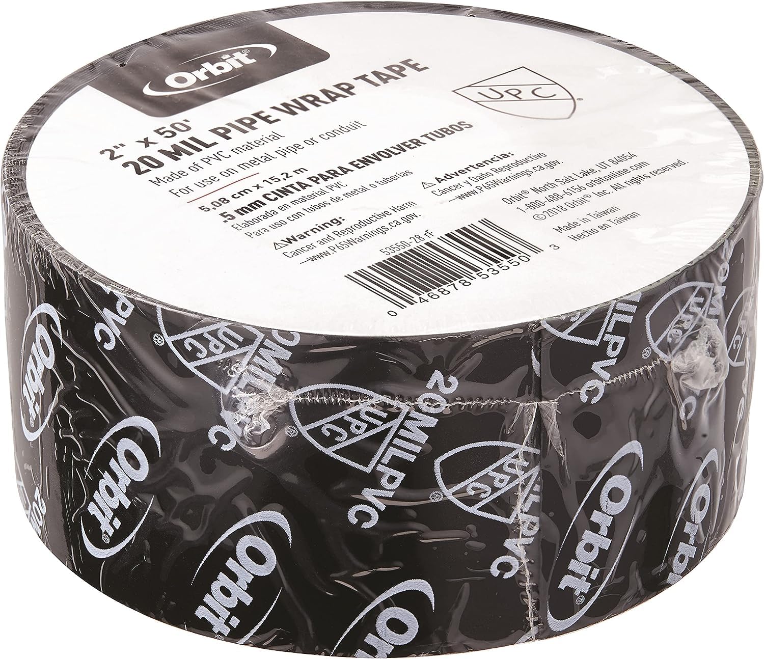Orbit Nastro Riparazione Tubi Metallici 5,1 Cm X 15 Mt, Tenuta Stagna Anticorrosione Per Impianti Irrigazione