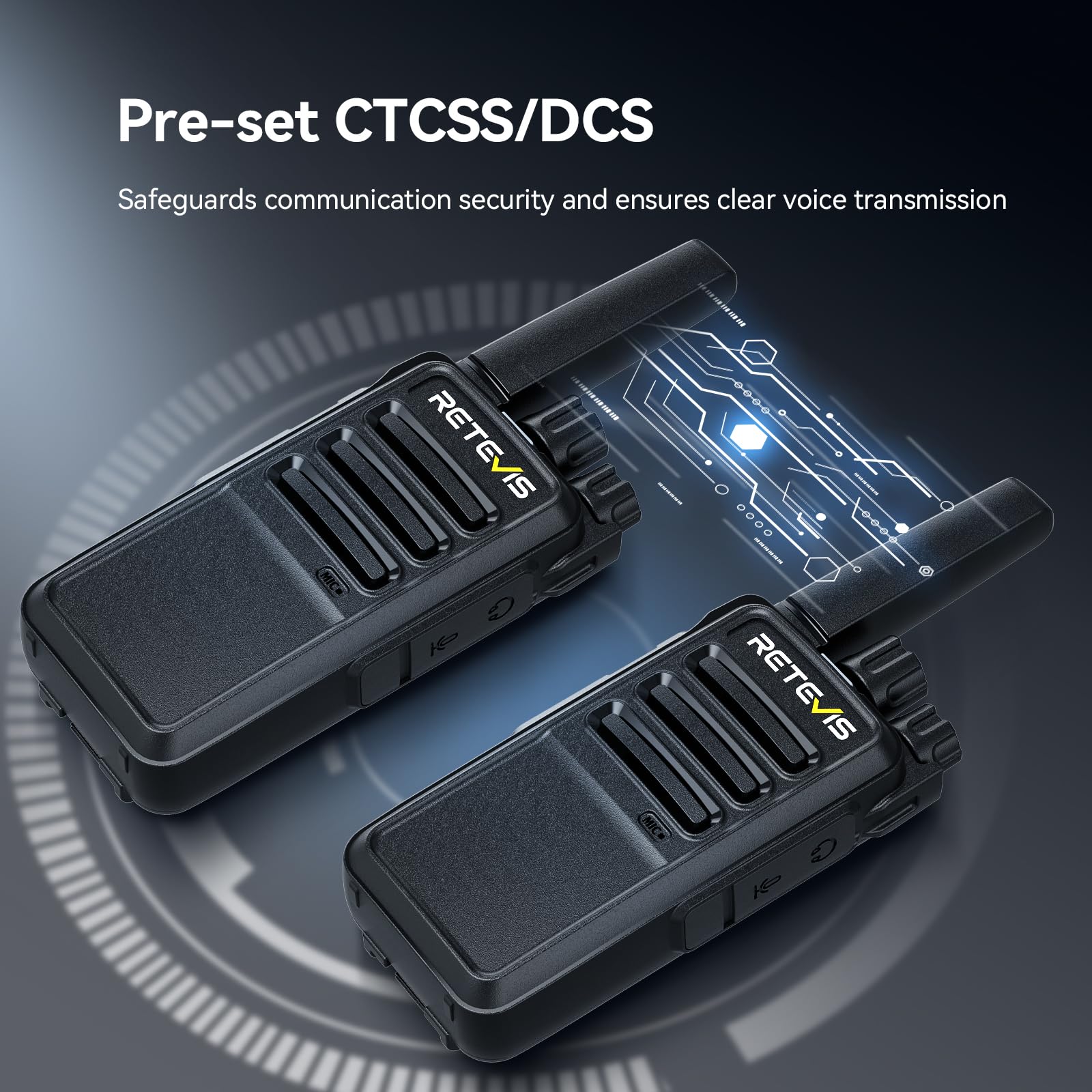 Retevis RT668 Walkie Talkie z Zestawem Słuchawkowym, Radiotelefon PMR446 Bez Licencji, Krótkofalówka Dalekiego Zasięgu z Akumulatorem, Przenośne Radio Dla Bezpieczeństwa, Hotelu (Czarne, 10 Sztuk)