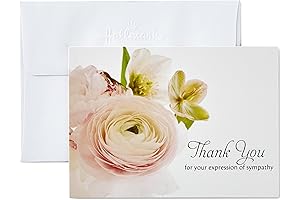 Hallmark Thank You for Your Sympathy Cards, Soft Bouquet (20 Note Cards with Envelopes)