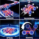 Voiture de télécommande Spider, double face RC Voitures avec 360° Rotation fraîche, 2.4 GHZ Stunt rechargeable RC Voiture, Télécommande Voitures pour Enfants 3 4 5 6 7 8 9 10 11 12, Cadeaux d'anniversaire/Journée de la Valence pour les enfants