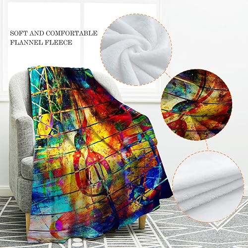 Miniatura 9 de Jekeno Manta de regalo de guitarra musical para mujeres y hombres, regalos de guitarra musical para adultos, niños, niñas, niños, guitarristas,