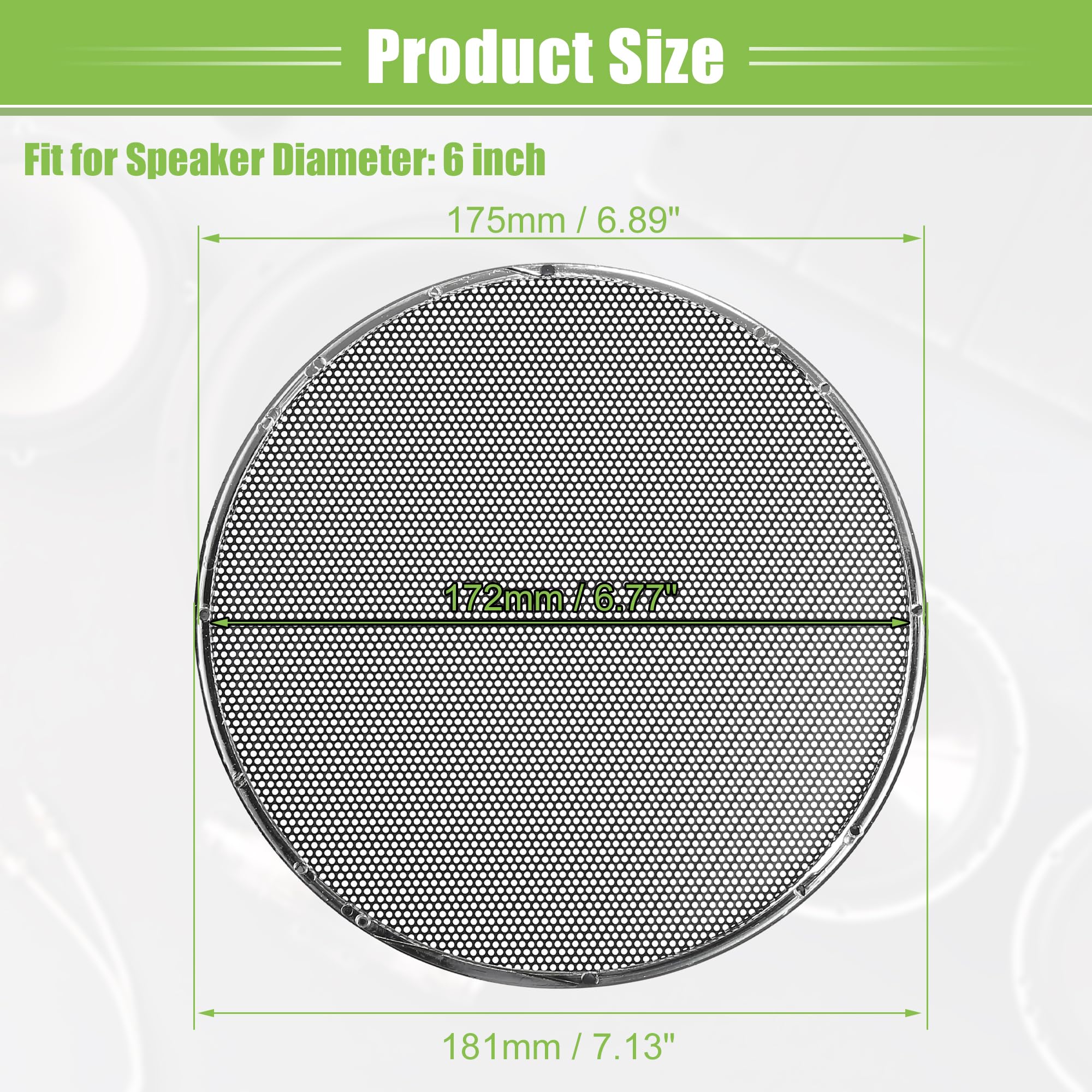 Grille Pour Haut-parleur 3.5 Pouces 4.57 Voiture Métal Audio Haut