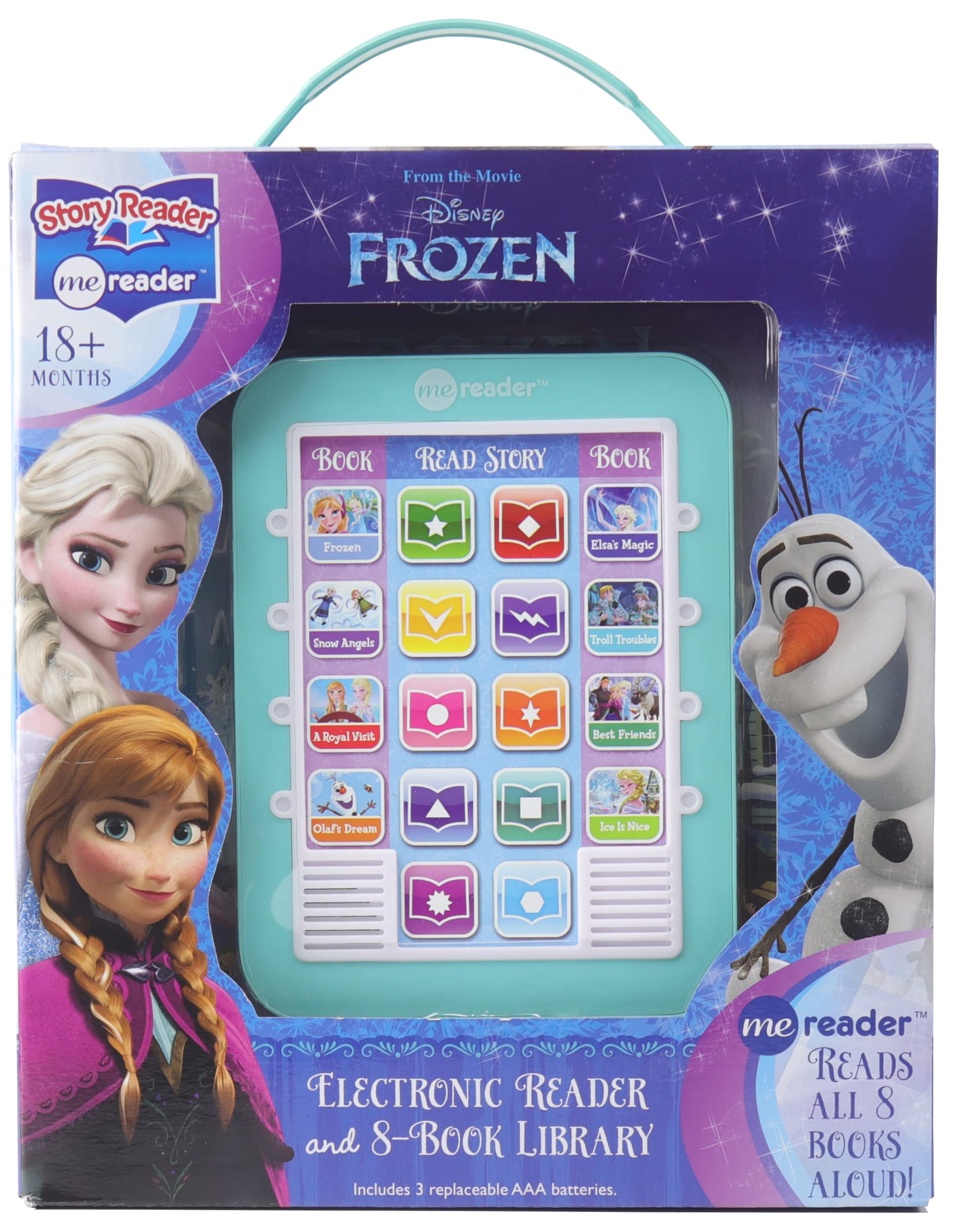 Disney Frozen Elsa, Anna, Olaf, and More! - Me Reader Electronic Reader and 8-Sound Book Library - PI Kids
