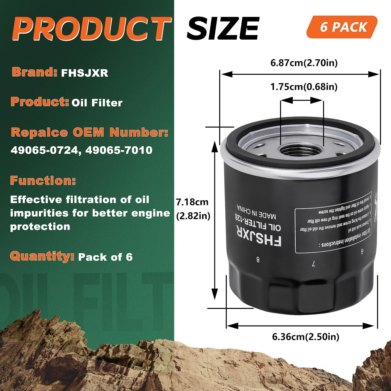 Small Engine Filter 3-Pack Oil Filter For Kawasaki Engines