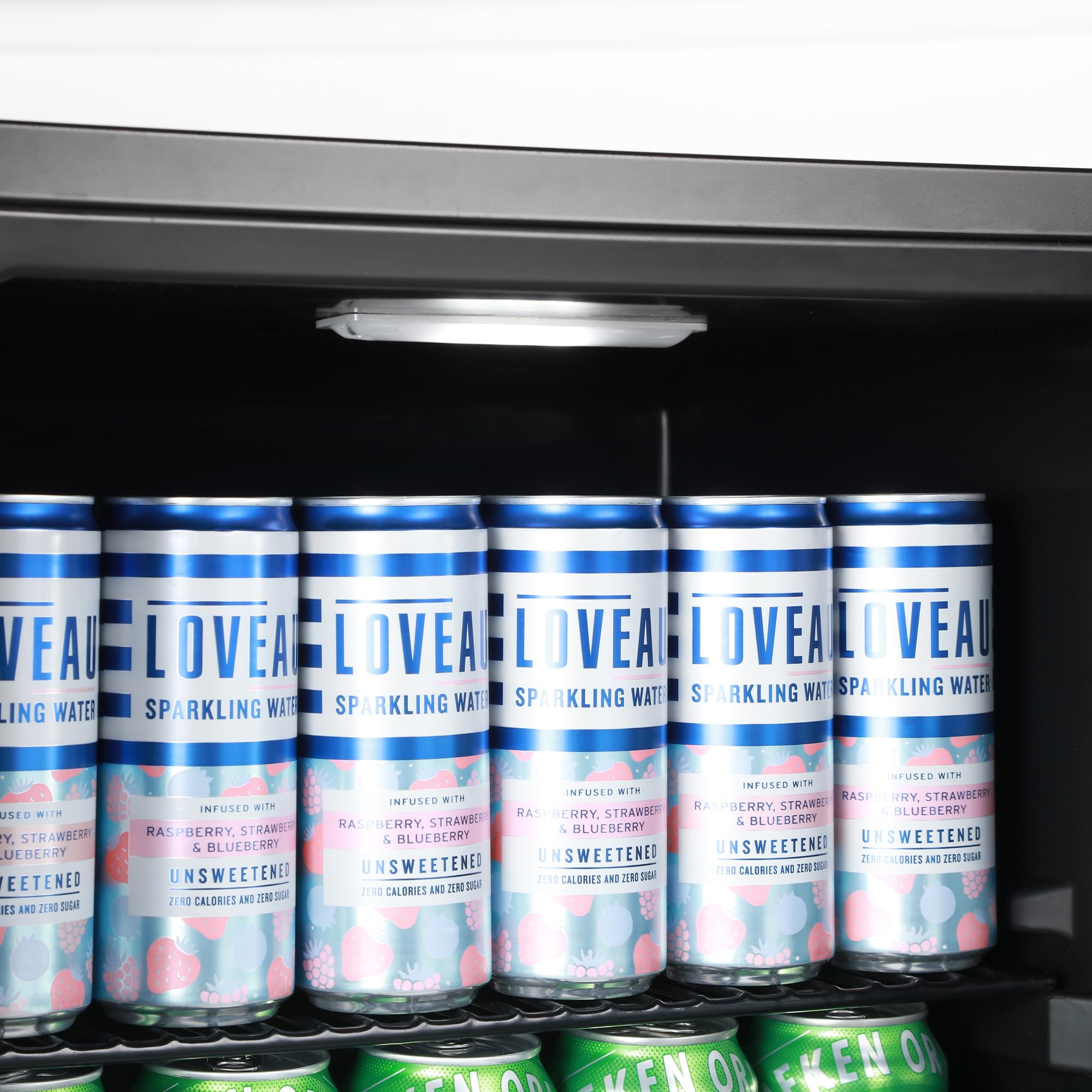 Subcold Cave60 Getränkekühlschrank 54L für 50 Dosen | Bierkühlschrank mit Glastür und LED-Beleuchtung | Mini Kühlschrank für Hausbar, Büro & Minibar