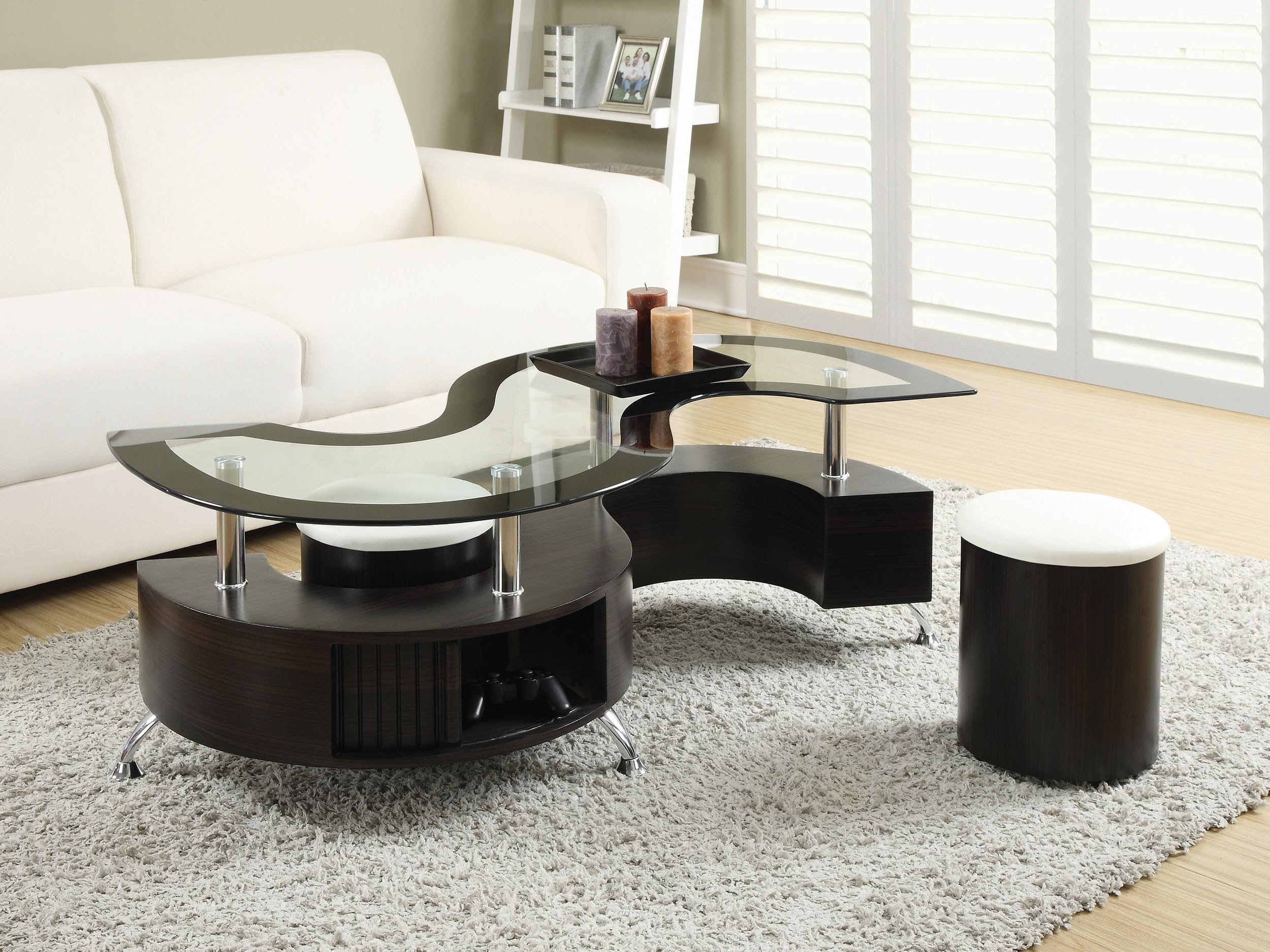 【cornice】COFFEE TABLE Capiz Mosaic Coffee Table - On Sale - Bed Bath & Beyond