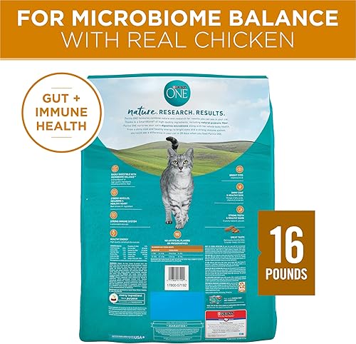 Miniatura 6 de Purina ONE Alimento seco natural para gatos mezcla tierna con pollo real bolsa de 16 libras