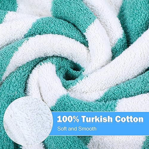 Miniatura 2 de Tudomro 12 toallas de playa turcas de gran tamaño, toalla de piscina grande de 30 x 60 pulgadas, toallas de playa a granel de algodón, toalla de
