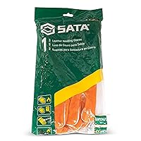 Vista 4 de SATA Guantes rectos para soldadura de dedos, talla grande, STFS0105, naranja