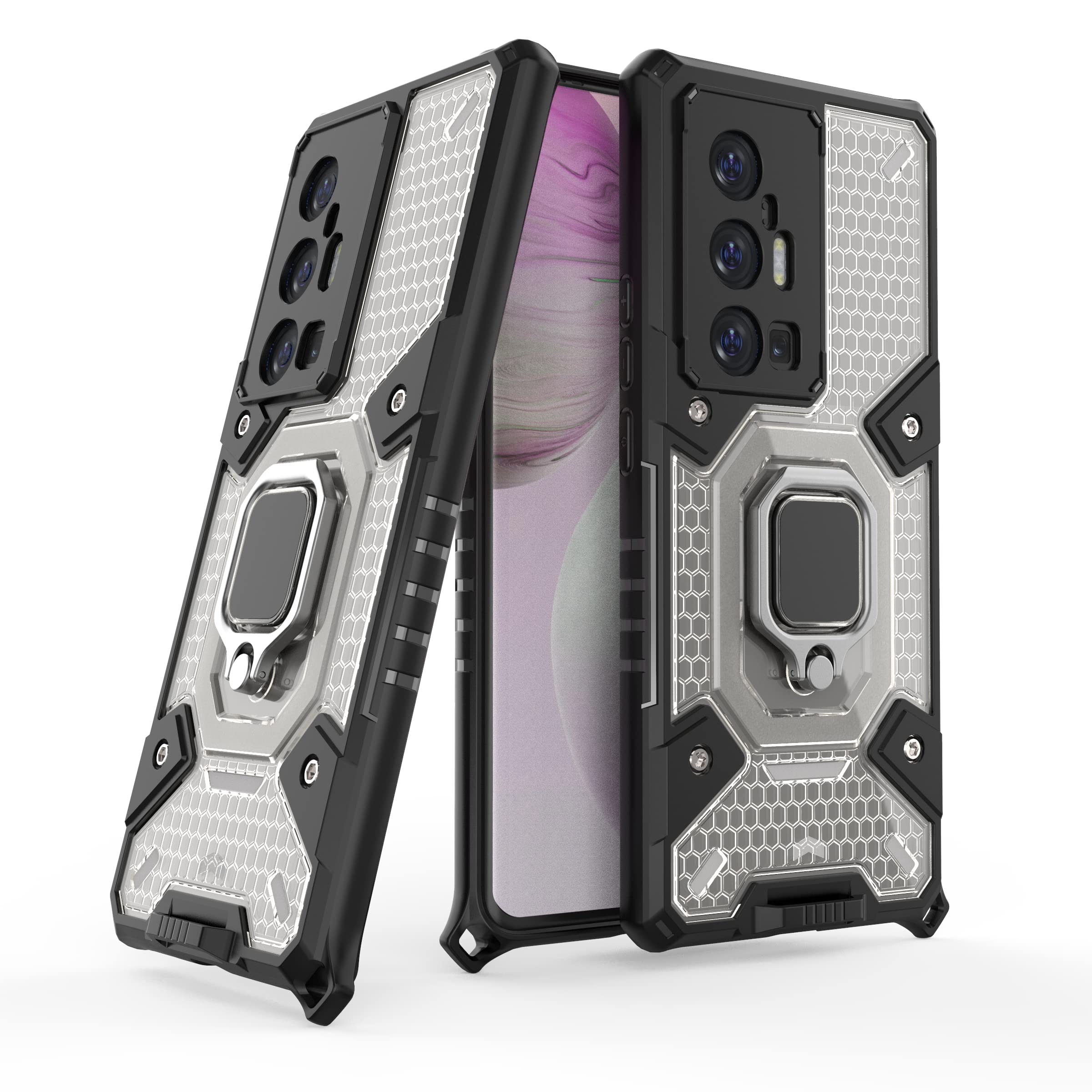 Accessories kart Hybrid TPU PC Protective Back Cover Phone Cases with a Stand Ring Holder Back Case Cover for Vivo X70 Pro - Transparent (B09NYMKBZG) Amazon Price History, Amazon Price Tracker