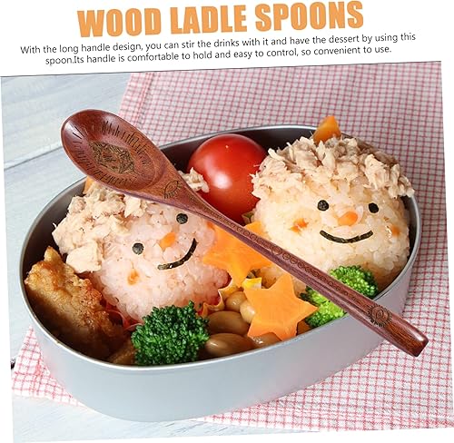 Miniatura 3 de Didiseaon 4pcs ritual spoon washing mini taster mini nature soup spoons coffee condiments salad stirring cucharas para comer serving wooden Wood