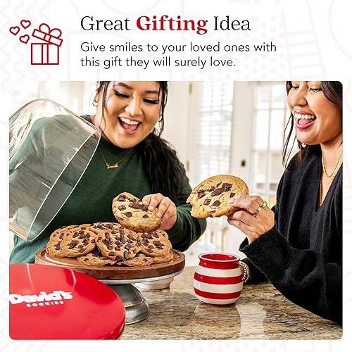 Miniatura 25 de David's Cookies Fresh Baked Decadent Jumbo Smores - Cesta de regalo de galletas gourmet sabrosas - Regalo ideal para empresas, cumpleaños, día