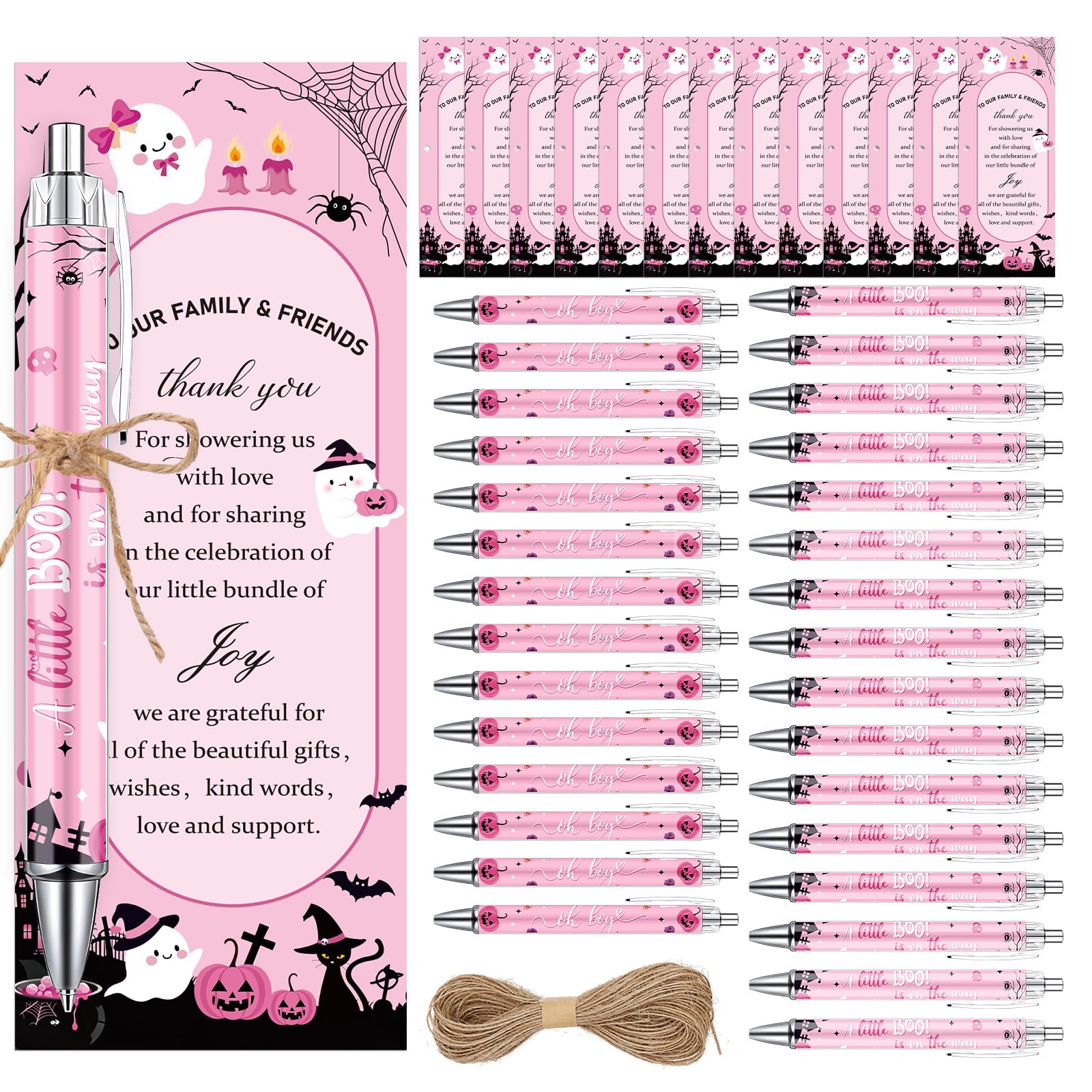 Wxiben Halloween Baby Shower Ballpoint Pens--36 Pcs