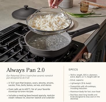 Our Place Cookware Set - Complete 13-Piece Set Including Always Pan 2.0, Mini Always Pan, Perfect Pot, and Mini Perfect Pot | Multifunctional, Toxin-Free Nonstick | Replaces 36 Pieces | Sage