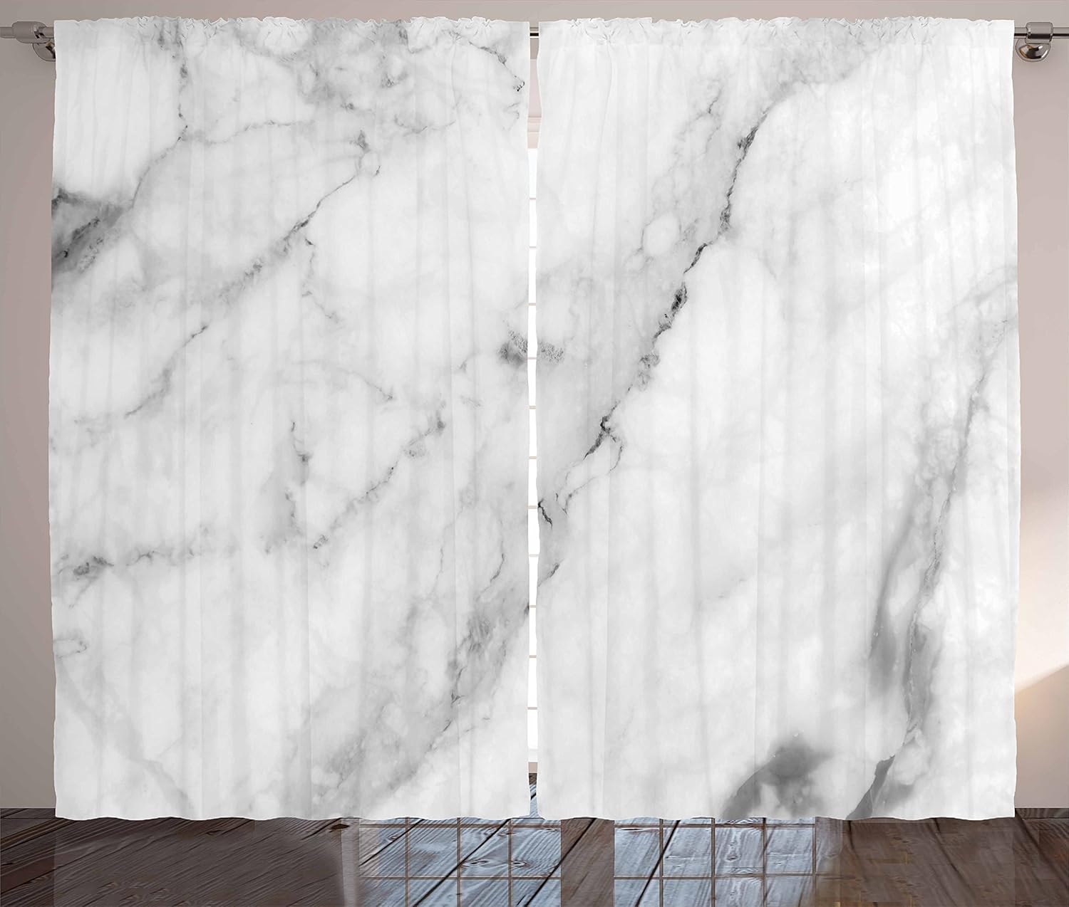 Ambesonne Floral Curtains, Vintage Garden Plants with Herbs Flowers Botanical Classic Design, Living Room Bedroom Window Drapes 2 Panel Set, 108" X 84", Pink Blue: Home & Kitchen