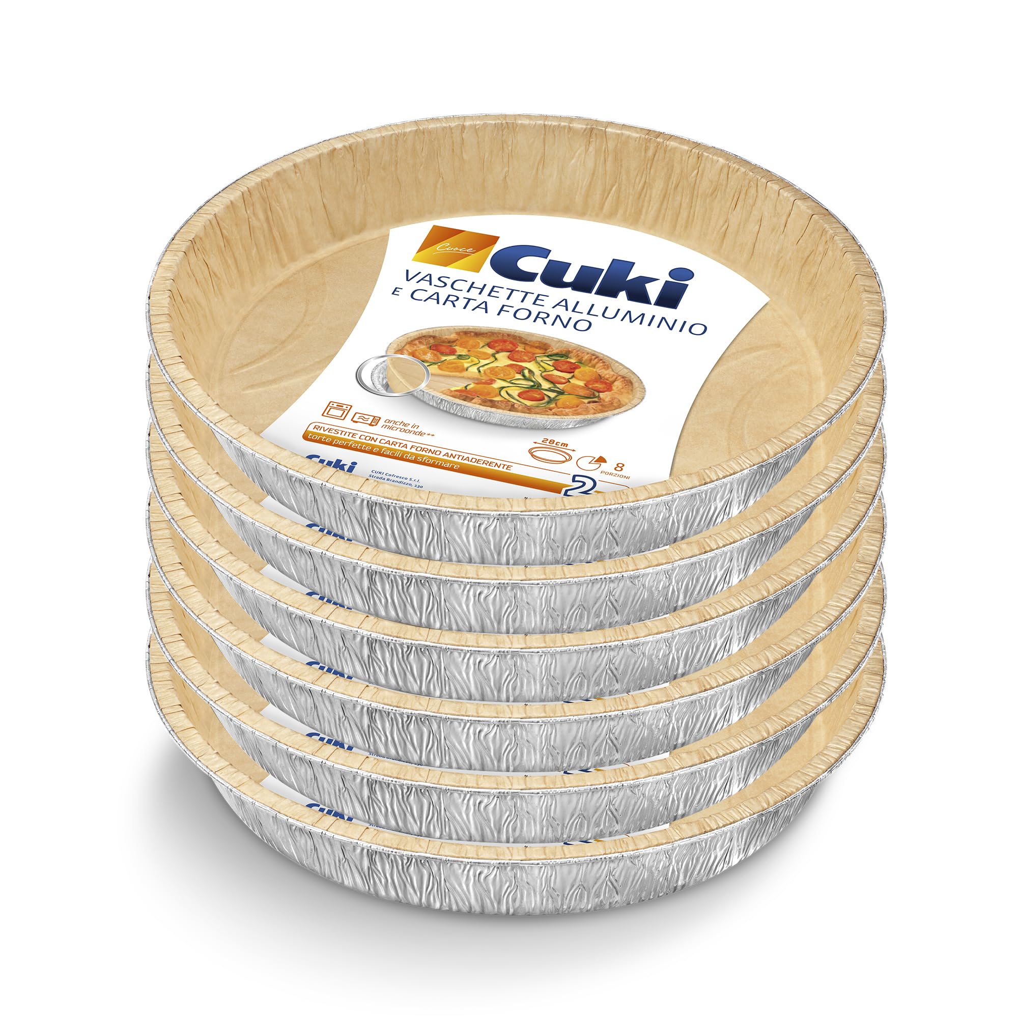 Cuki2 in 1 Aluminium Bowls, Coupled with Natural Paper, TCA 10 g
