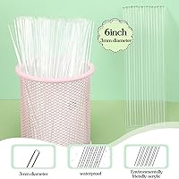 Vista 4 de 200 palitos acrílicos para tartas, palitos de caramelos, palitos de dulces para bodas, Halloween, Navidad, dulces, pasteles, cupcakes, cupcakes