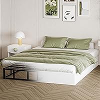 Vista 9 de Somier para Cama Queen de 10 Pulgadas - Somier de Servicio Pesado Base de Colchón de Metal con Cubierta de Tela, Sin Ruido, Fácil Montaje