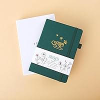 Vista 23 de A5 Bullet Dotted Journal Notebook 160gsm Thick Bleedproof Paper, Lay Flat Binding, 160 Numbered Pages Hard Cover Dot Grid Notebook/Bullet