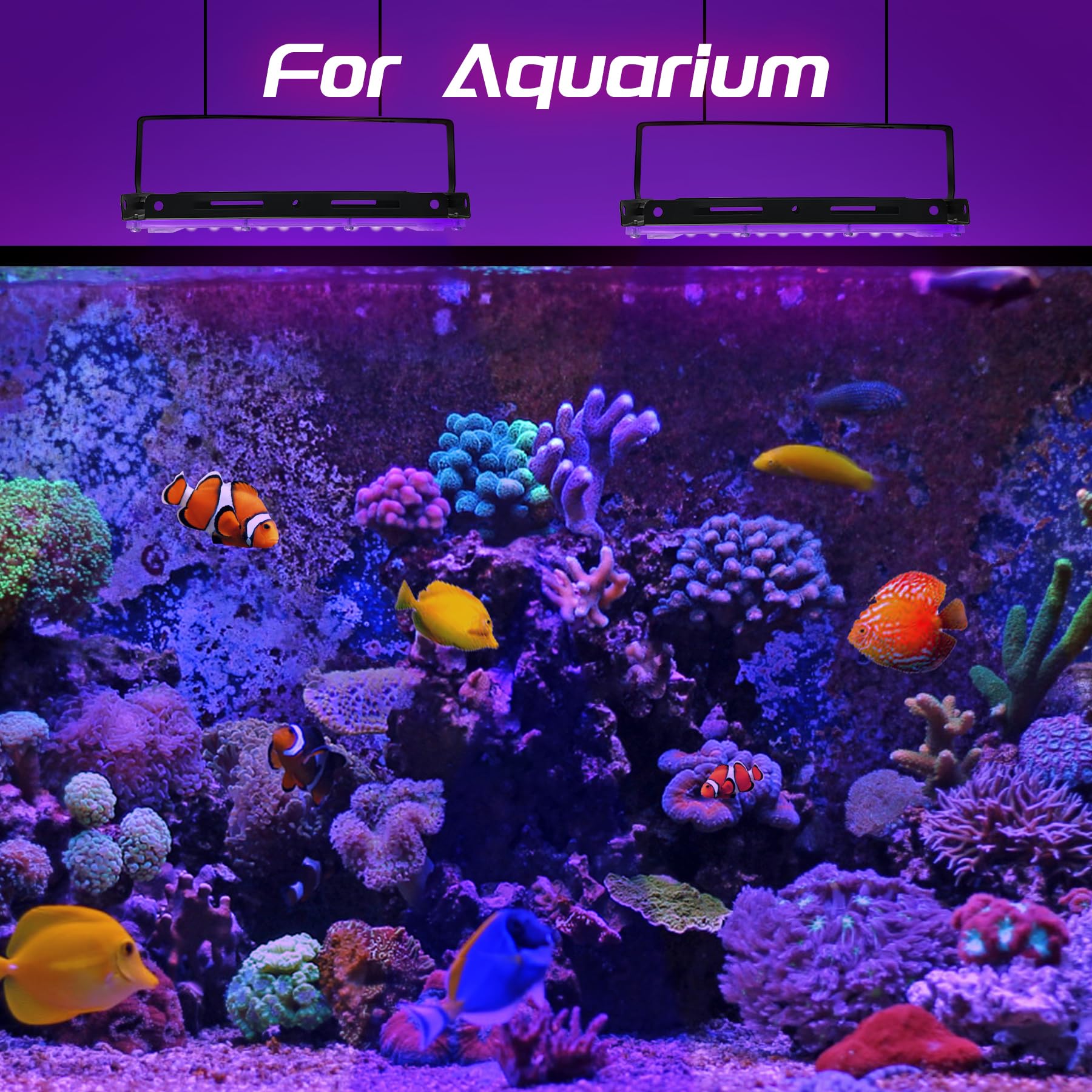 Luce Nera 150W 2 Pezzi, Lampada UV Impermeabili IP66, Luce Nera UV per Festa, Illuminazione da Palco, Festa Glow, Decorazione di Halloween, Fluorescente, Acquario